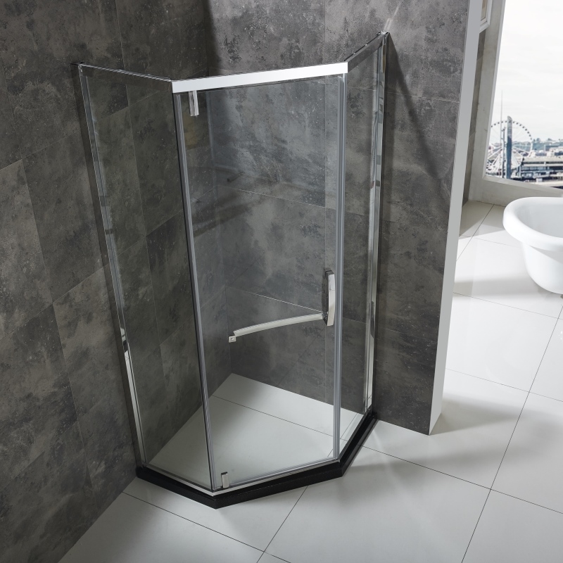 Hinged-Door Shower Enclosure