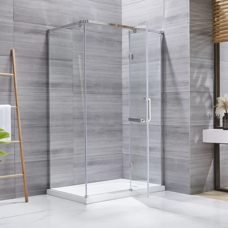 Frameless Rectangle Hinged Door Shower Enclosure