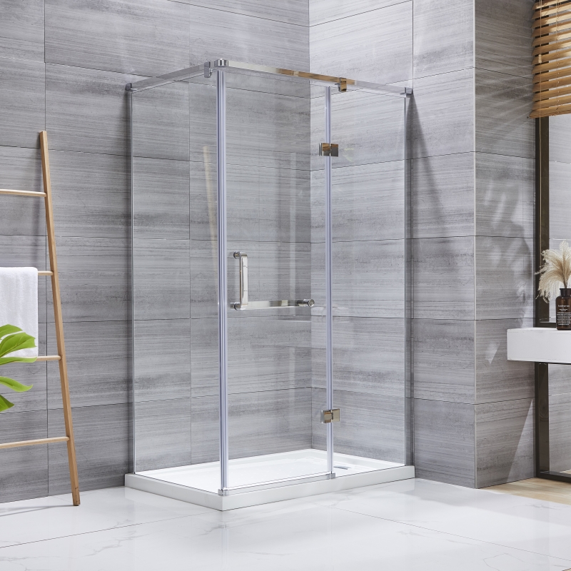 Frameless Rectangle Hinged Door Shower Enclosure