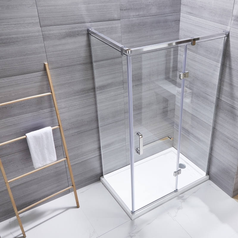 Frameless Rectangle Hinged Door Shower Enclosure