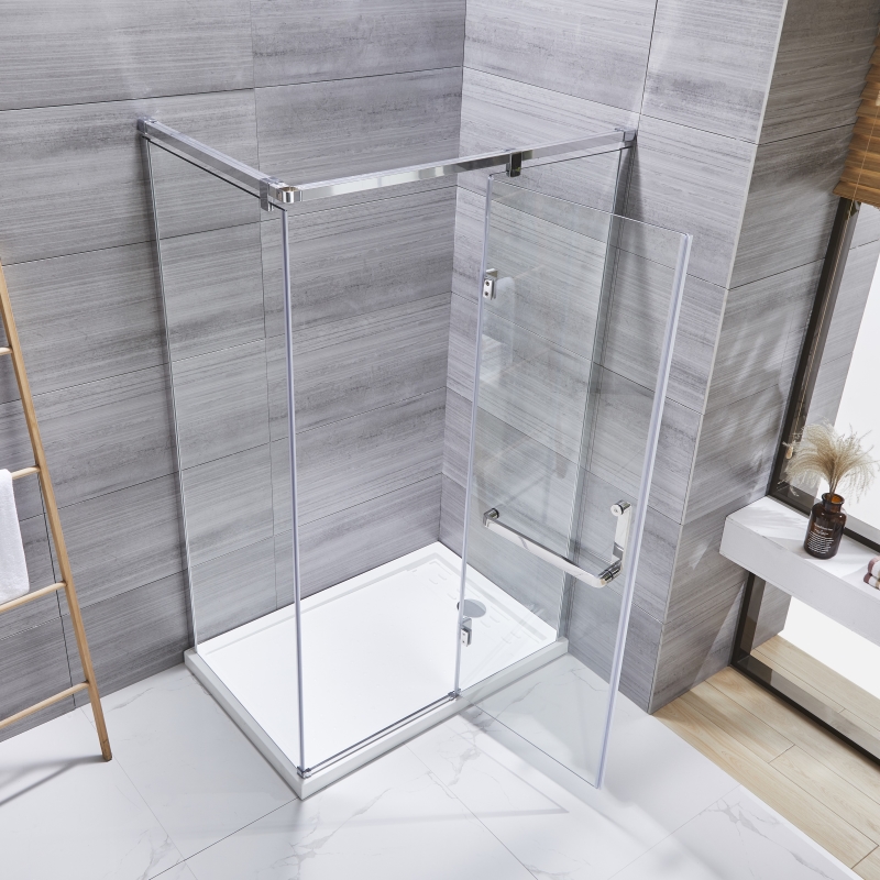 Frameless Rectangle Hinged Door Shower Enclosure