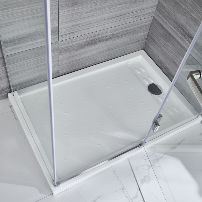 Frameless Rectangle Hinged Door Shower Enclosure