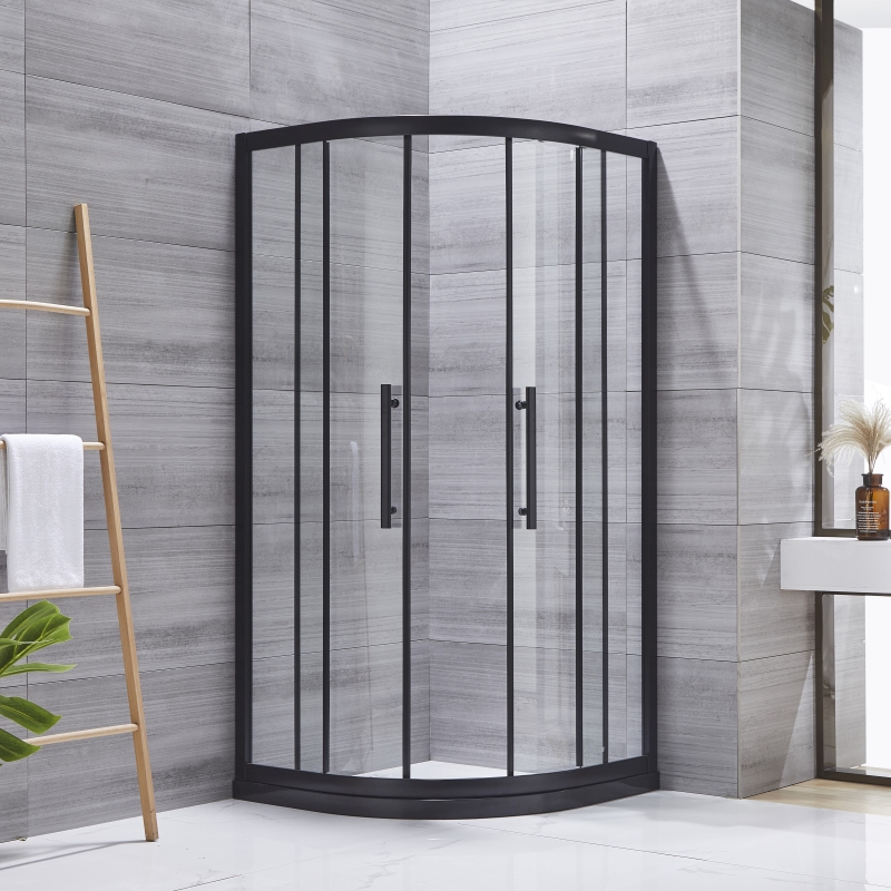 Black Frame Shower Cabin