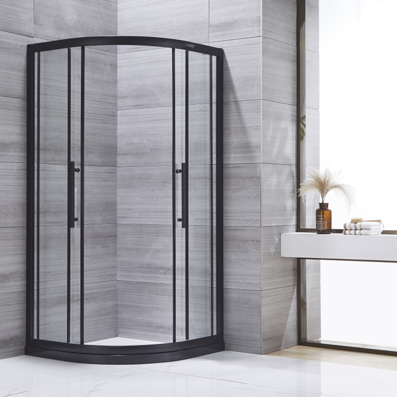 Black Frame Shower Cabin