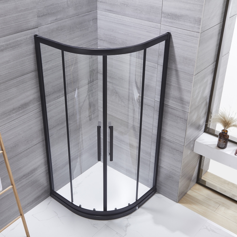 Black Frame Shower Cabin