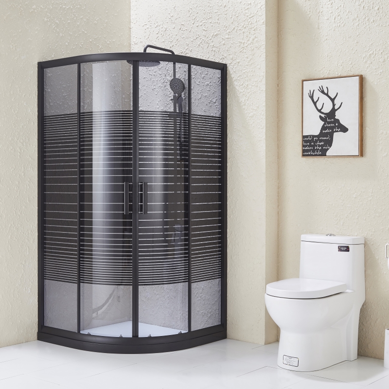 Black Glass Shower Enclosure