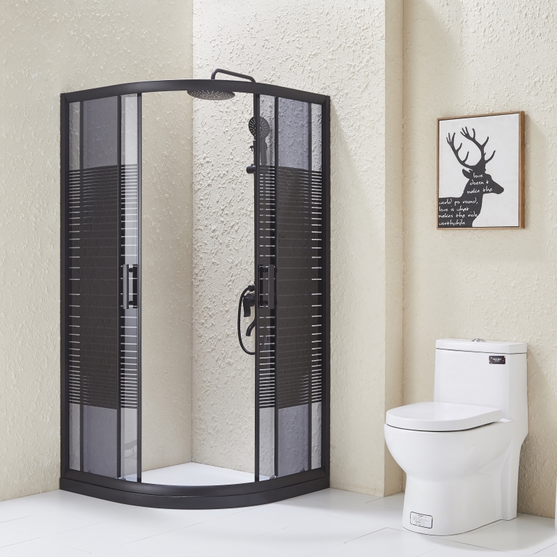 Black Glass Shower Enclosure