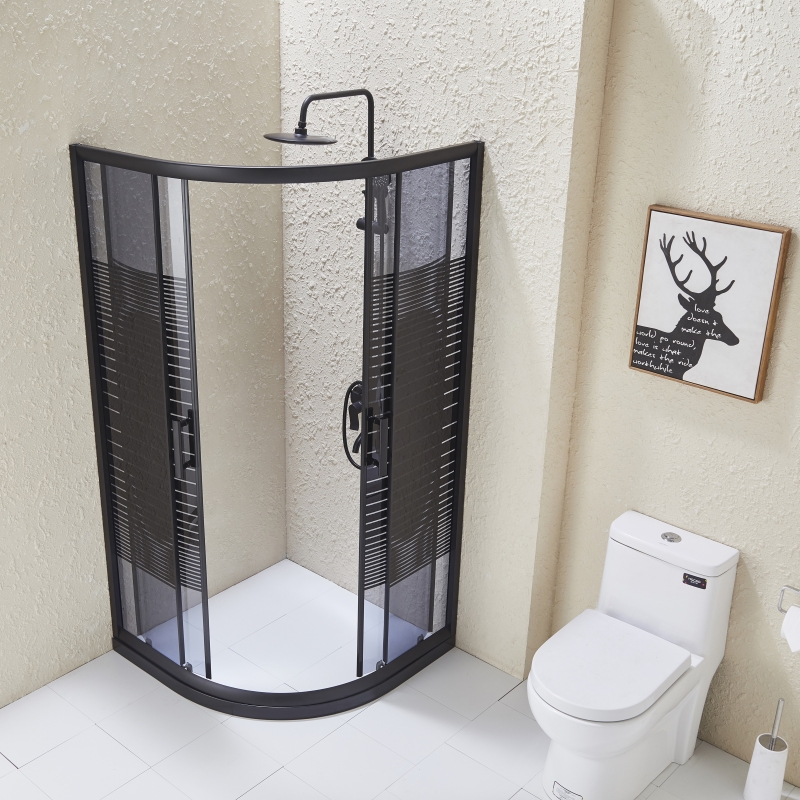 Black Glass Shower Enclosure