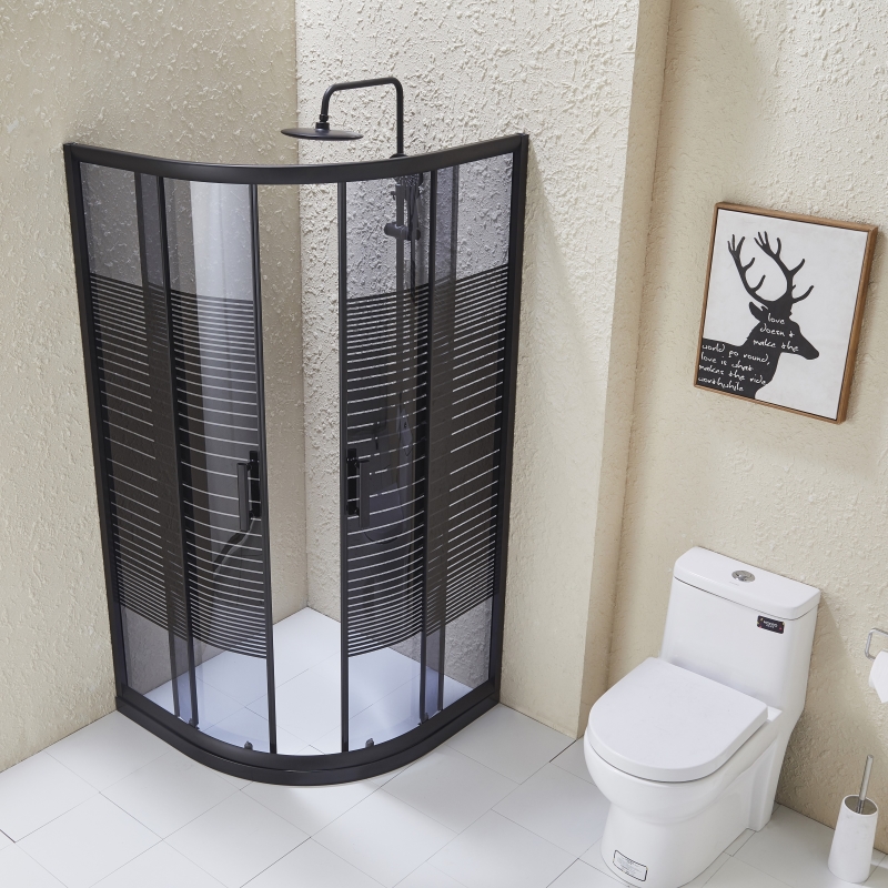 Black Glass Shower Enclosure