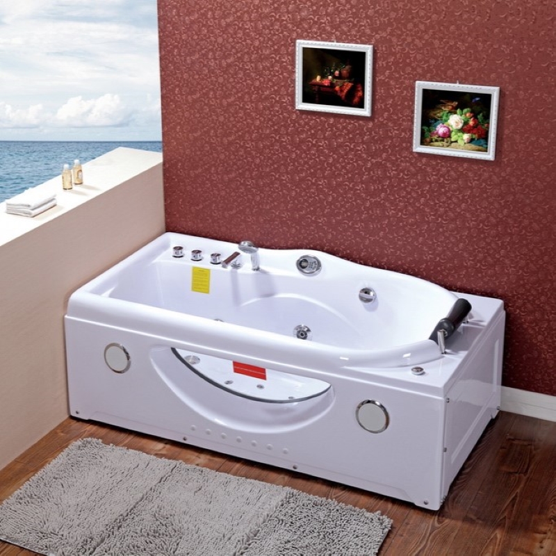 Acrylic Single Person Massage Bathtub