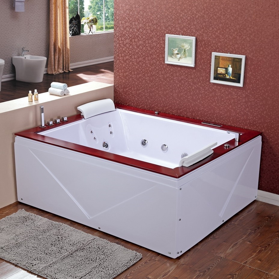 Rectange Acrylic Massage Bathtub