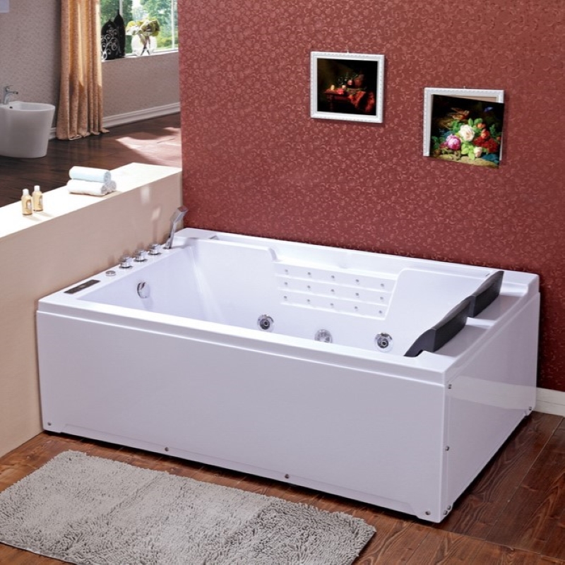 Rectange Acrylic Massage Bathtub