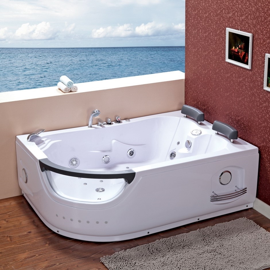 Rectangle Two Person Massage Bathtub