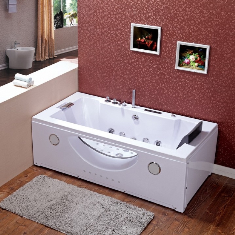 Single Rectange Massage Bathtub