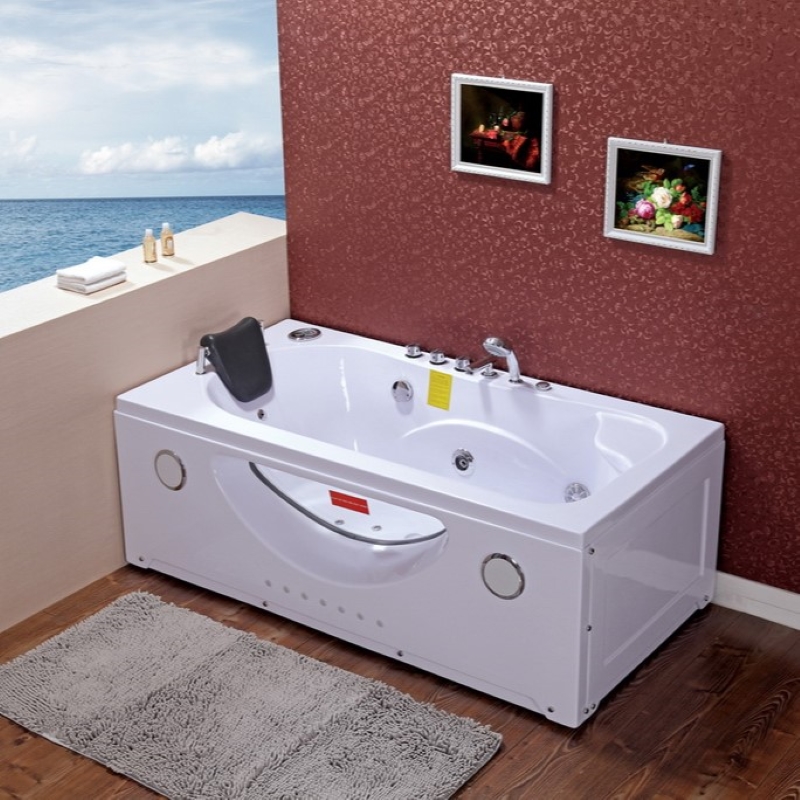 Single Rectange Massage Bathtub