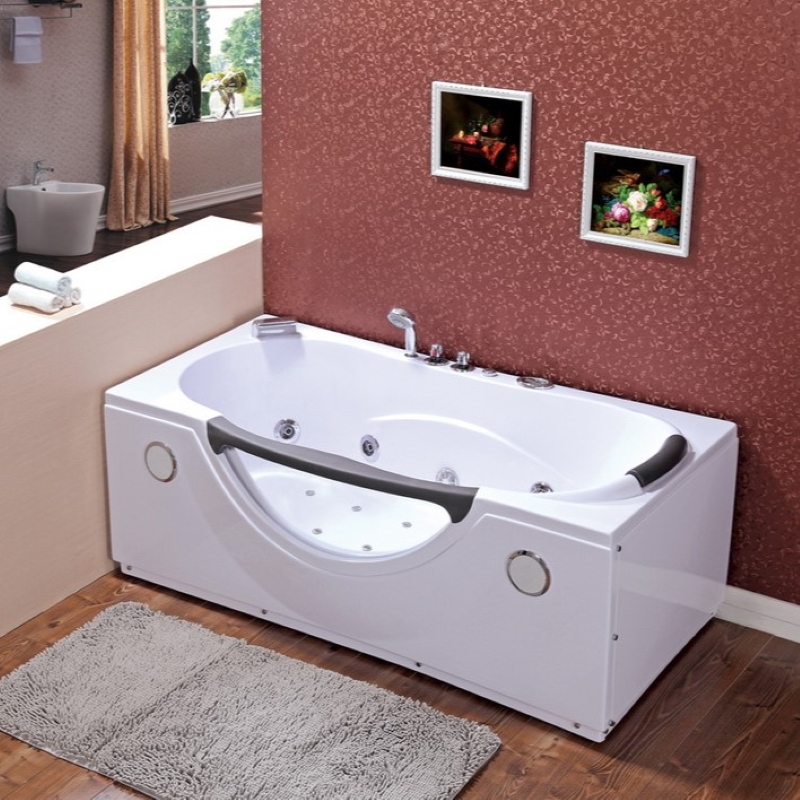 Single Rectange Massage Bathtub