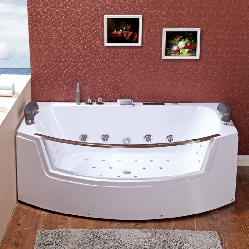 Two Pillow Massage Bathtub